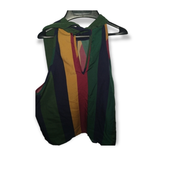 Striped shirt with tie back - Picture 2 of 3